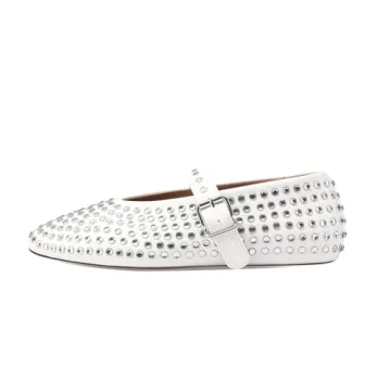 Stylish Comnulla Rhinestone Mary Jane Ballet Flats for Women