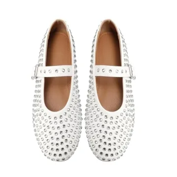 Stylish Comnulla Rhinestone Mary Jane Ballet Flats for Women