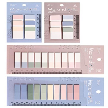 Toosunny 520 Pieces Tabs - Writable & Repositionable Sticky Index Flags for Organization