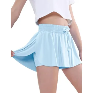 EXARUS Girls Butterfly Shorts 3 Pack - Soft & Stylish Activewear