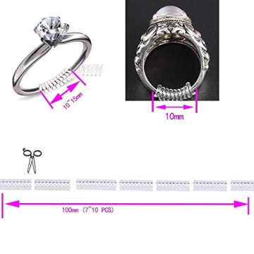 Coopache Invisible Ring Size Adjusters for Loose Rings