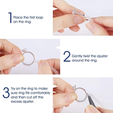 Coopache Invisible Ring Size Adjusters for Loose Rings