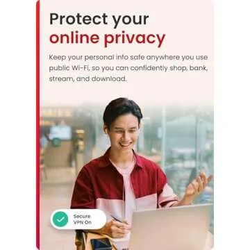 McAfee Total Protection 5-Device 2025 Ready | Security Software Includes Antivirus, Secure VPN, Password Manager, Identity Monitoring | Download