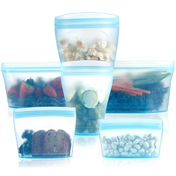 Eco-Friendly 6-Piece Silicone Food Containers Set