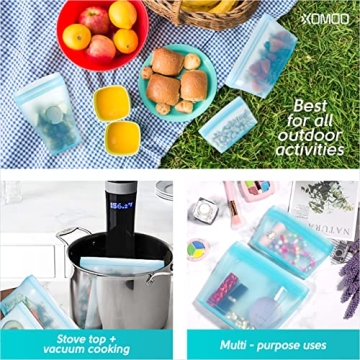 Eco-Friendly 6-Piece Silicone Food Containers Set