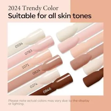 Modelones Gel Nail Manicure Kit With u v Light 48w Led Lamp Starter Kit, 6 Colors Nude Neutral Soak Off Nail Gel Polish Set Base & Top Coat Professional Tools For Beginners At Home Nail Curing Gift