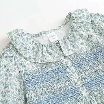 Curipeer Baby Girls Floral Dress for Autumn & Spring