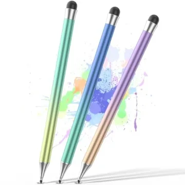 Stylus Pens for Touch Screens, 2 in 1 Magnetic Disc Stylus Pen with Magnetic Cap, Compatible with Al...