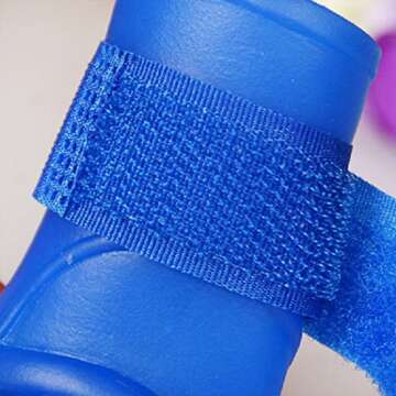 Ocathnon Pet Dog Puppy Rain Snow Boots Shoes Booties Rubber Waterproof Anti-Slip Booties