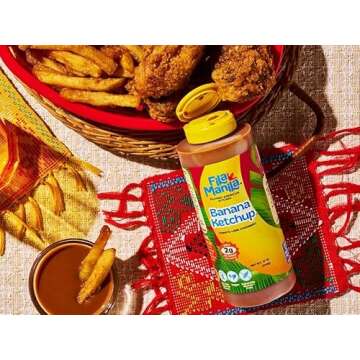 Fila Manila Banana Ketchup – Authentic Filipino Mild Sauce, Vegan, Gluten Free & No Sugar Added, 1...