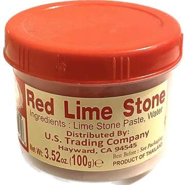 Red Lime Stone - Vôi Đỏ 3.52 oz (1 pack)