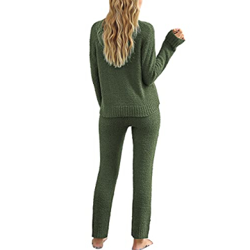 Cozy Luvamia Women's Fleece Pajama Set for Stylish Comfort 