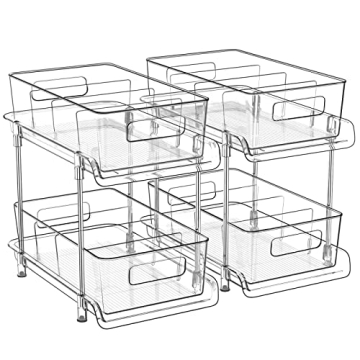 Shop HIHEGD 2 Tier Bathroom Storage Organizer for Clear Use