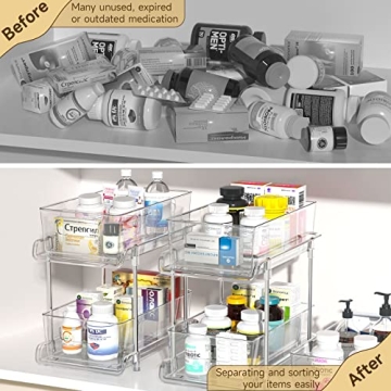 Shop HIHEGD 2 Tier Bathroom Storage Organizer for Clear Use
