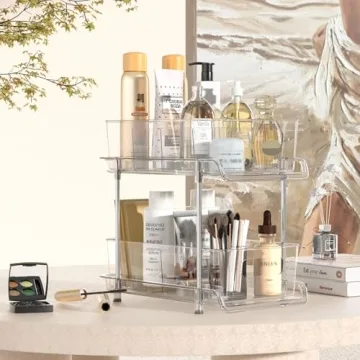 Shop HIHEGD 2 Tier Bathroom Storage Organizer for Clear Use