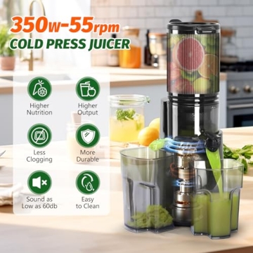 High Yield Cold Press Juicer with Easy Clean Design