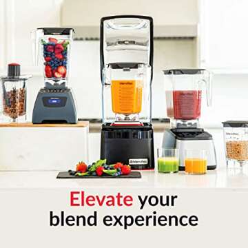 Blendtec Connoisseur 825 SpaceSaver - Commercial-Grade Blender - Wildside+ and FourSide Jar with Ven...