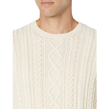Stylish Amazon Essentials Fisherman Cable Crewneck Sweater