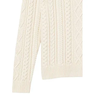 Stylish Amazon Essentials Fisherman Cable Crewneck Sweater