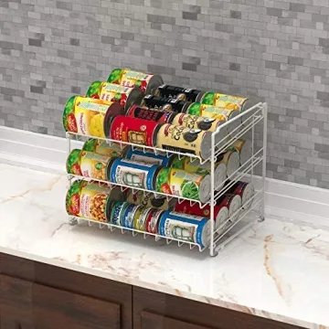 Stackable Can Rack Organizer for Pantry Space Saving