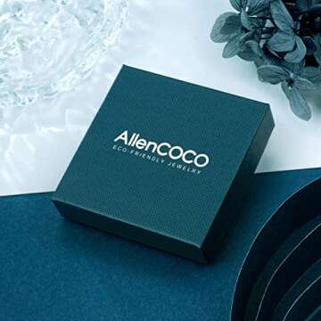 Allencoco Cubic Zirconia Huggie Hoop Earrings - Jewelry For Women, 14K Gold, 925 Sterling Silver Post Hypoallergenic (B-2 pairs cz hoop earrings)