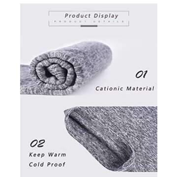 UHEREBUY Winter Thermal Neck Warmer/Neck Gaiter Face Scarf/Face Cover Winter Ski Mask - Cold Weather...