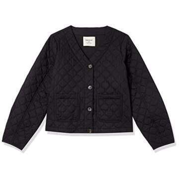 Goodthreads Women's Quilted Transitional Jacket - Black Small