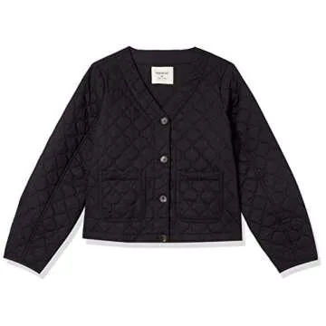 Goodthreads Women's Quilted Transitional Jacket - Black Small