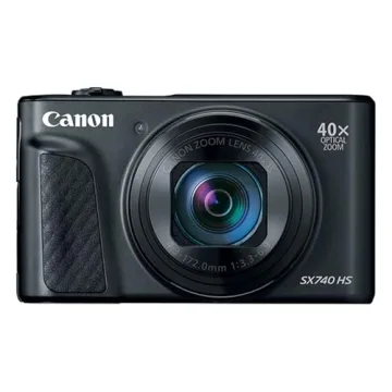 Canon Powershot SX740 HS Digital Camera (Black) + 64GB Memory + Stabilizing Grip + Software Pack + M...