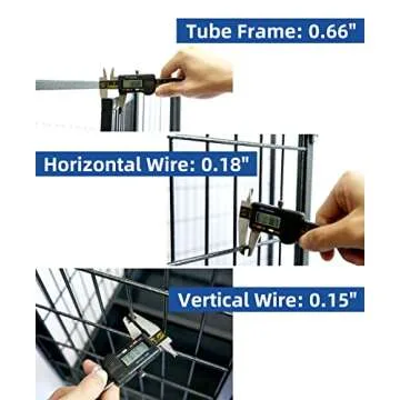 Homey Pet 43" Heavy Duty Dog Crate with Lockable Wheels
