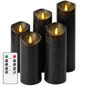Nimiko Flameless Candles with Remote Control Set of 5
