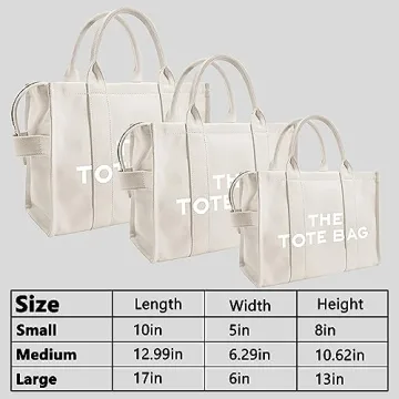 Spacious Canvas Tote Bag for Women | Stylish Handbag