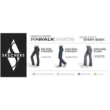 Skechers Women's Go Walk Pant, Black, XX-Large