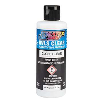 Createx Airbrush Paint UVLS Gloss Clear, 8 Oz (4050-08)