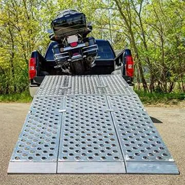 Rage Powersports Big Boy EZ Rizer MF3-14447-EZ Aluminum 12' Arched Folding Trike Ramp by Black Widow