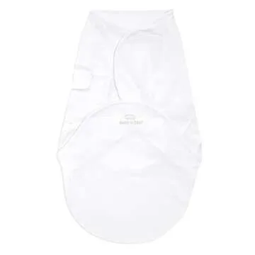 HALO SwaddleSure Adjustable Swaddling Pouch, 100% Cotton, TOG 1.0, White, Newborn, 0-3 Months