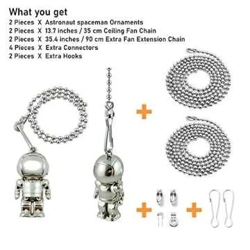 Cute Astronaut Pull Chain for Kids Room Decor - Wayilea