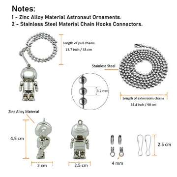 Cute Astronaut Pull Chain for Kids Room Decor - Wayilea