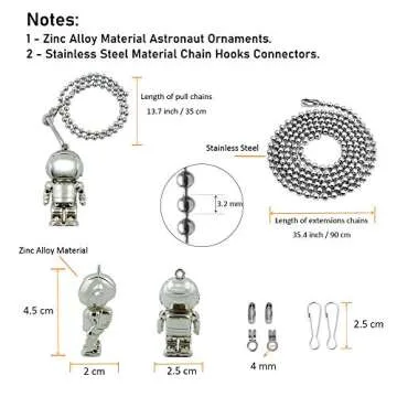 Cute Astronaut Pull Chain for Kids Room Decor - Wayilea