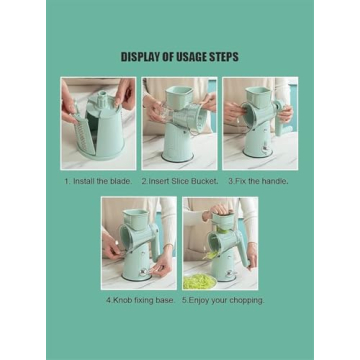 5-in-1 Rotary Cheese Grater by Le D'Affaires