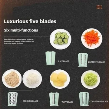 5-in-1 Rotary Cheese Grater by Le D'Affaires