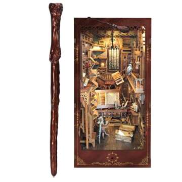 Enchanting DIY Book Nook Kit for All Ages - Hogwarts Theme