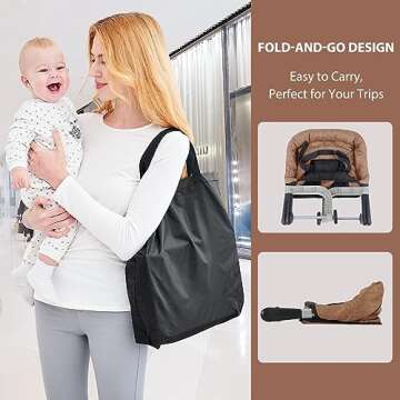 Toogel Portable Hook On High Chair For Easy Family Mealtimes