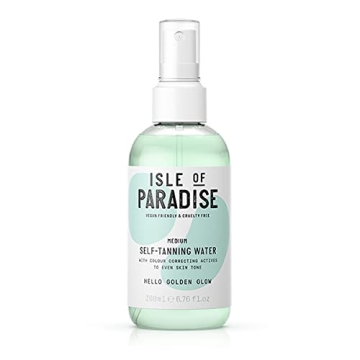 Isle of Paradise Self Tanning Water, Medium - Color Correcting Golden Glow Spray