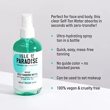 Isle of Paradise Self Tanning Water - Easy, Vegan Glow Spray