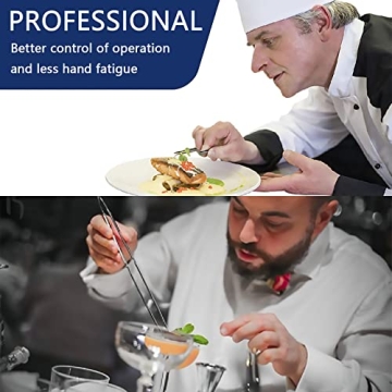 5 Pcs Kitchen Fine Tweezers Tongs Set for Precision Cooking