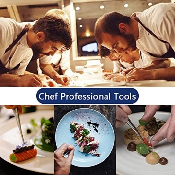 5 Pcs Kitchen Fine Tweezers Tongs Set for Precision Cooking