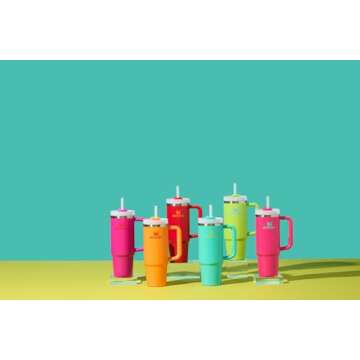Stanley Quencher H2.0 Tumbler with Handle & Straw 30 oz | Twist On 3-Way Lid | Cupholder Compatible for Travel | Insulated Stainless Steel Cup | BPA-Free | Tropical Teal