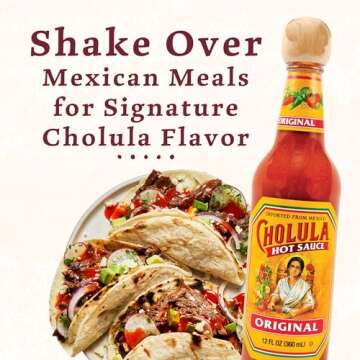 Cholula Hot Sauce Multipack, Original, Product of Mexico, Gift Set Includes Three 12 Fl Oz Bottles, Blend of Arbol & Piquin Peppers with Spices for Eggs, Rice, Tacos, Huevos Rancheros & More, 3 count