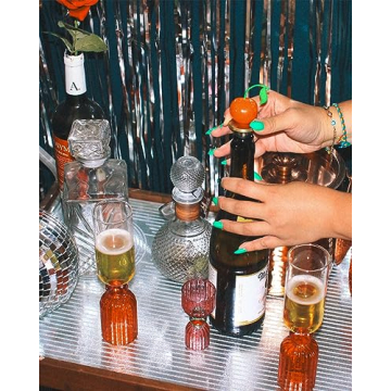 ban.do Cute Cocktail Glass Set for Bar Cart